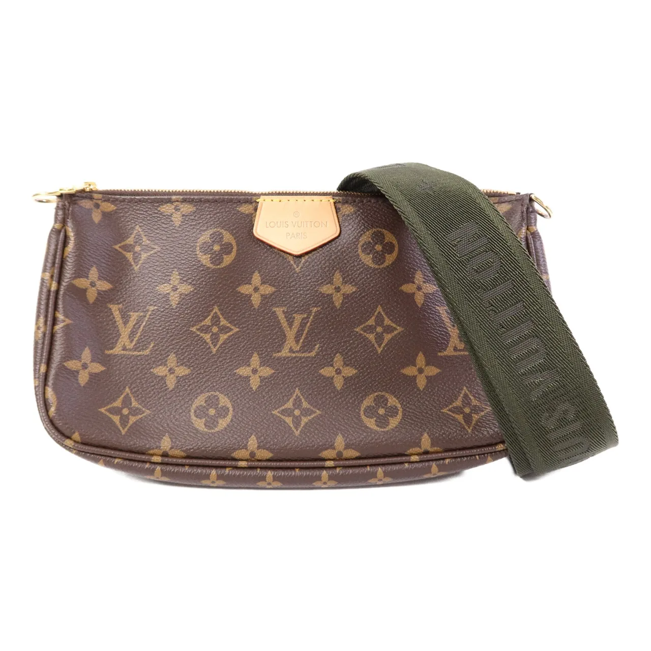 LOUIS VUITTON Multi Pochette M44813 2-Way Bag Coated Canvas 棕色