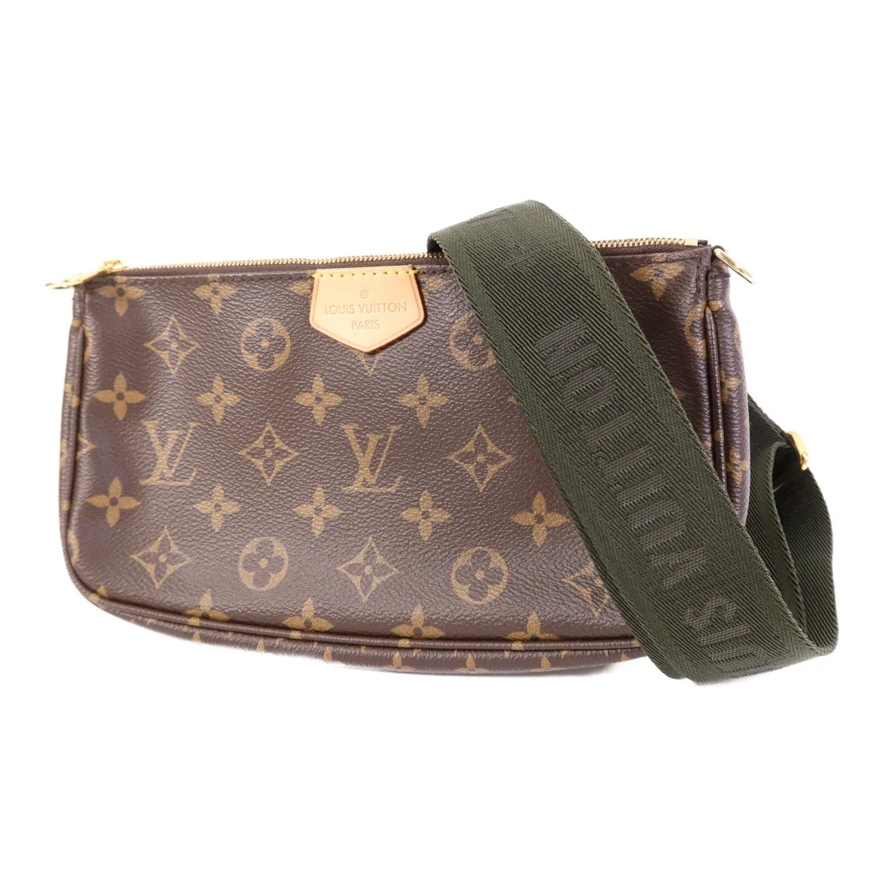 LOUIS VUITTON Multi Pochette M44813 2-Way Bag Coated Canvas 棕色 Coated Canvas Rank A - Thumbnail 3
