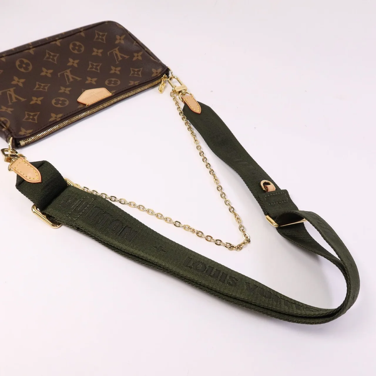 LOUIS VUITTON Multi Pochette M44813 2-Way Bag Coated Canvas 棕色 Coated Canvas Rank A - Thumbnail 10