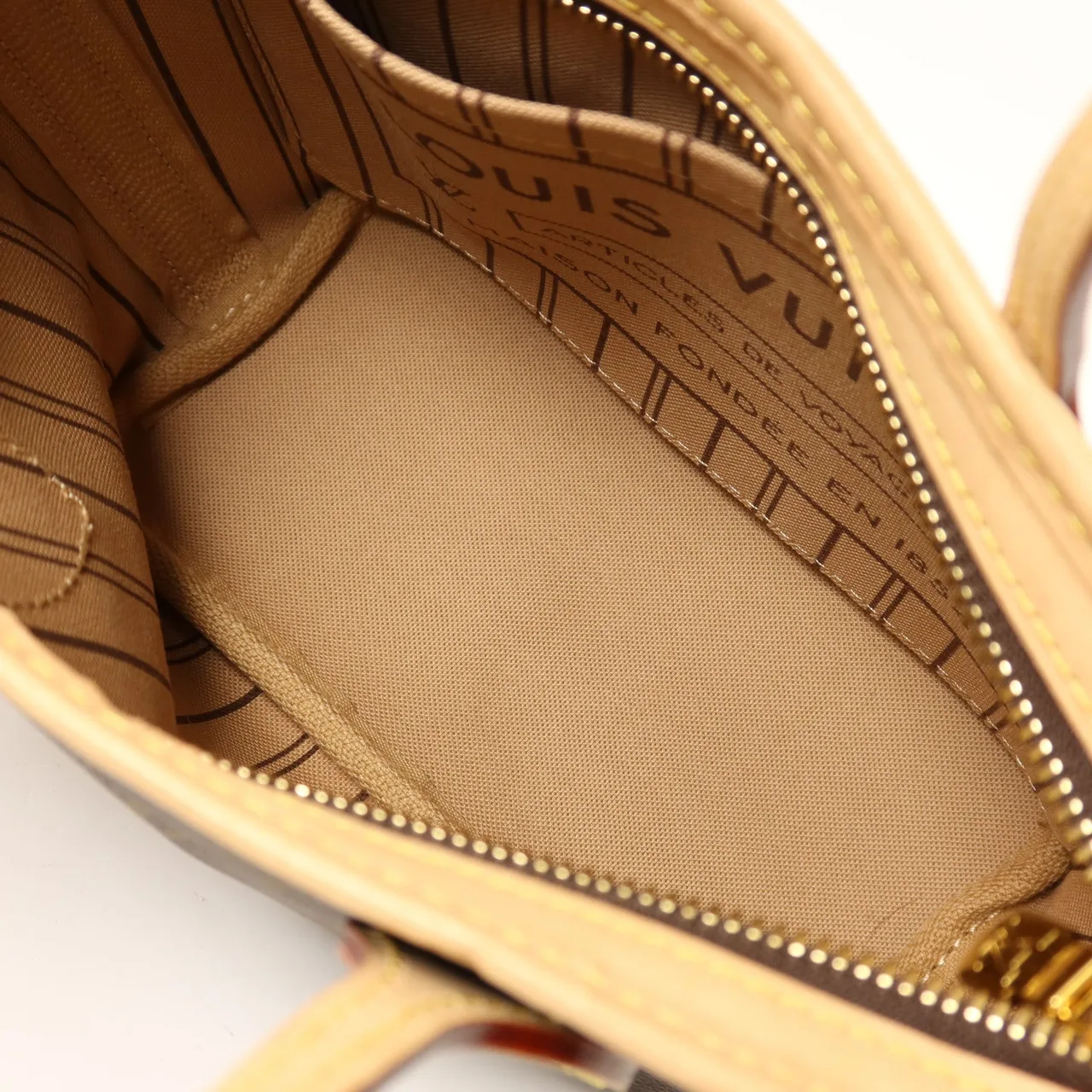 LOUIS VUITTON Neverfull M46705 2-Way Bag Coated Canvas 棕色 / Pink Coated Canvas Rank A - Thumbnail 5