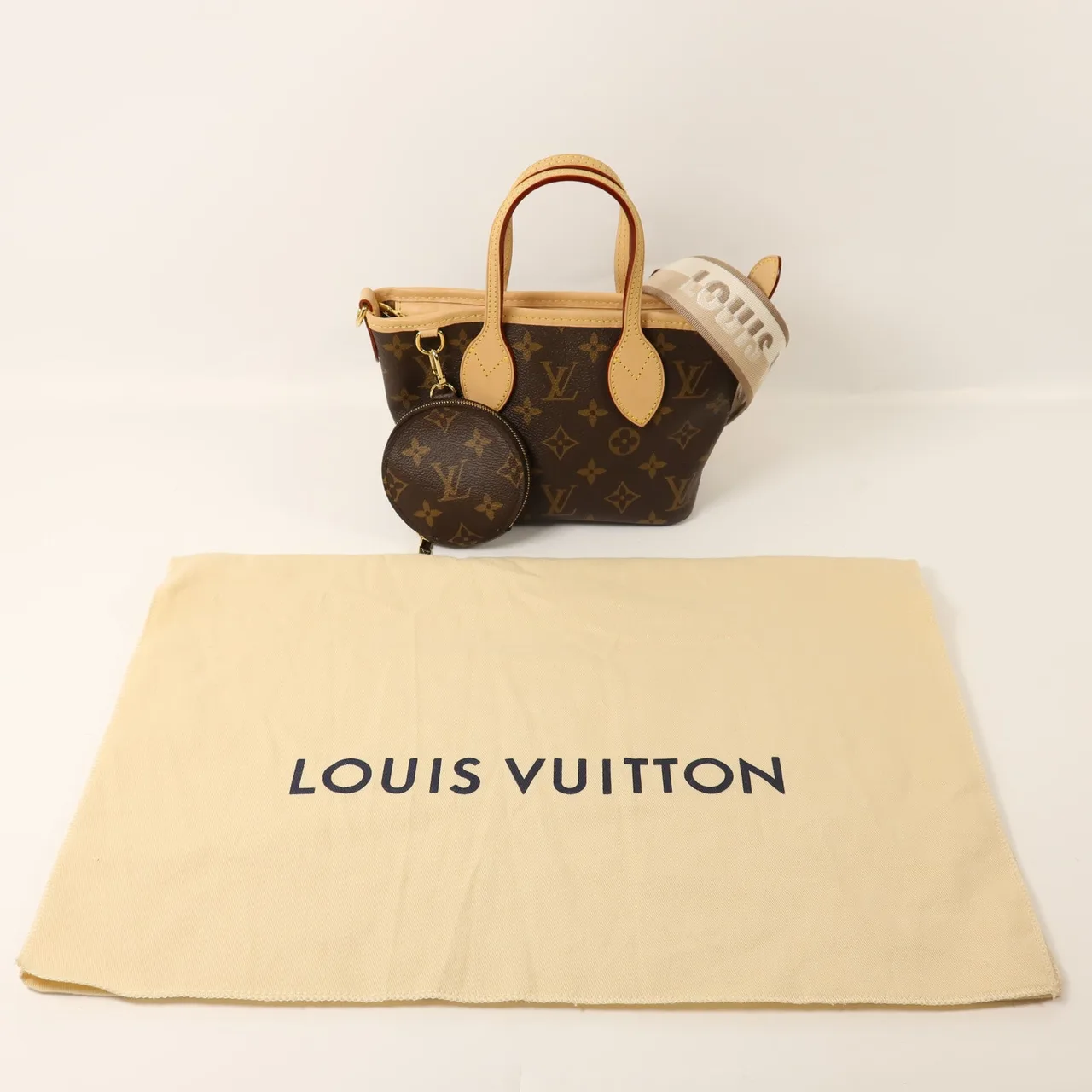 LOUIS VUITTON Neverfull M46705 2-Way Bag Coated Canvas 棕色 / Pink Coated Canvas Rank A - Thumbnail 9