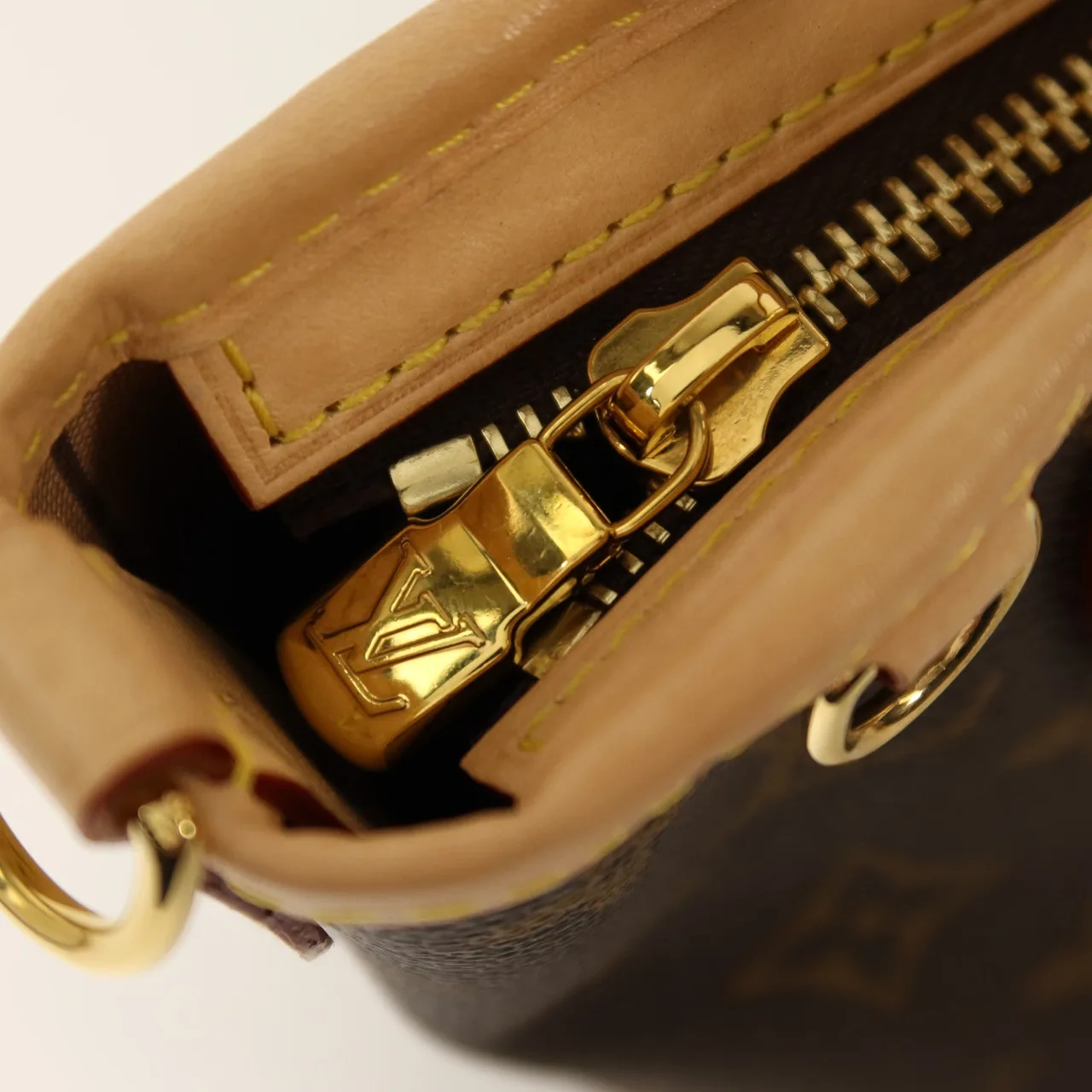 LOUIS VUITTON Neverfull M46705 2-Way Bag Coated Canvas 棕色 / Pink Coated Canvas Rank A - Thumbnail 10