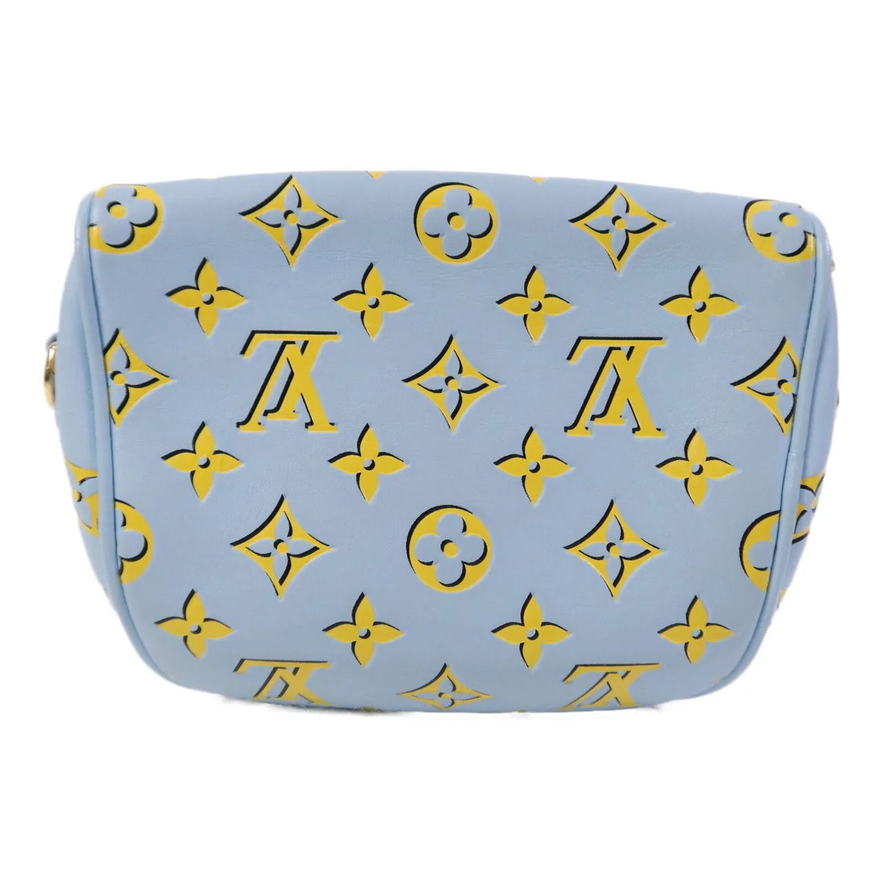 LOUIS VUITTON Bumbag M83694 Shoulder Bag Calfskin 藍色 / 黃色 / Blue Calfskin Rank B - Thumbnail 2