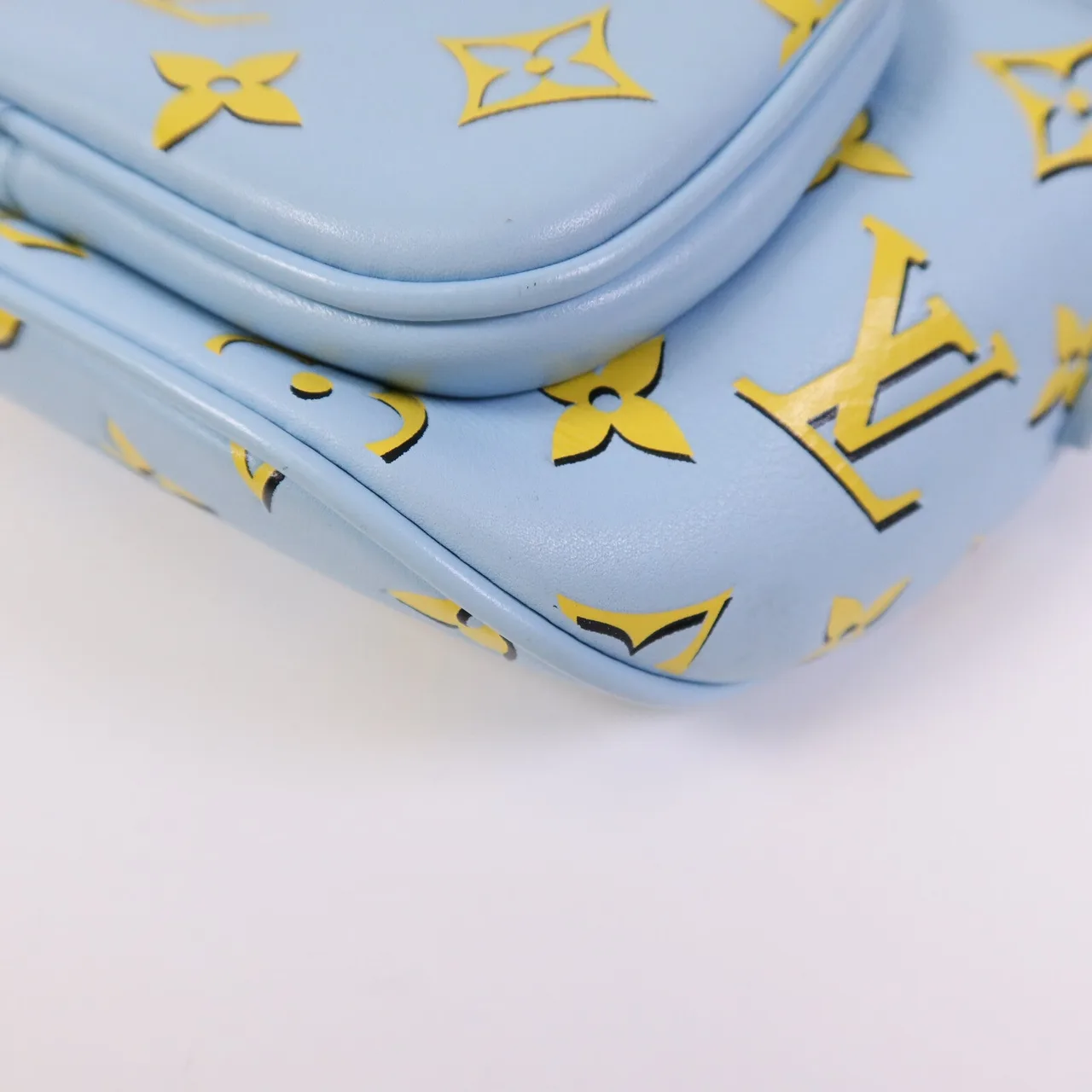 LOUIS VUITTON Bumbag M83694 Shoulder Bag Calfskin 藍色 / 黃色 / Blue Calfskin Rank B - Thumbnail 10