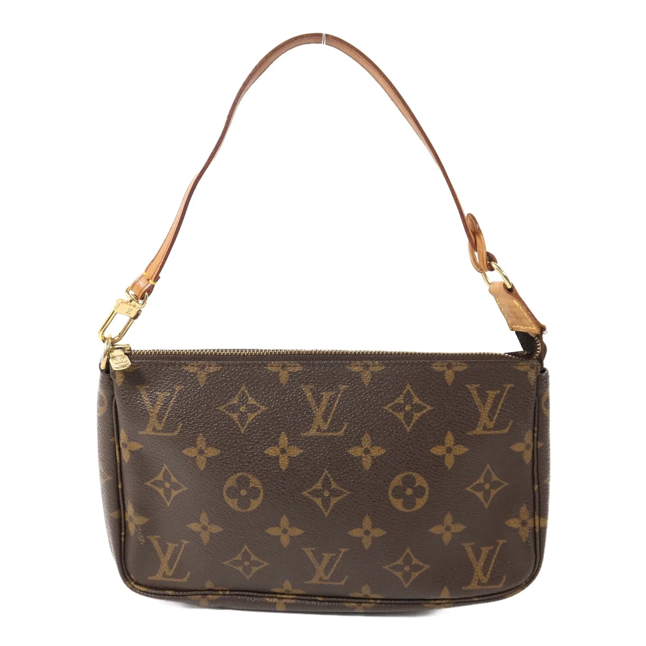 LOUIS VUITTON Pochette Accessoires M51980 Bag Coated Canvas 棕色 / Brown