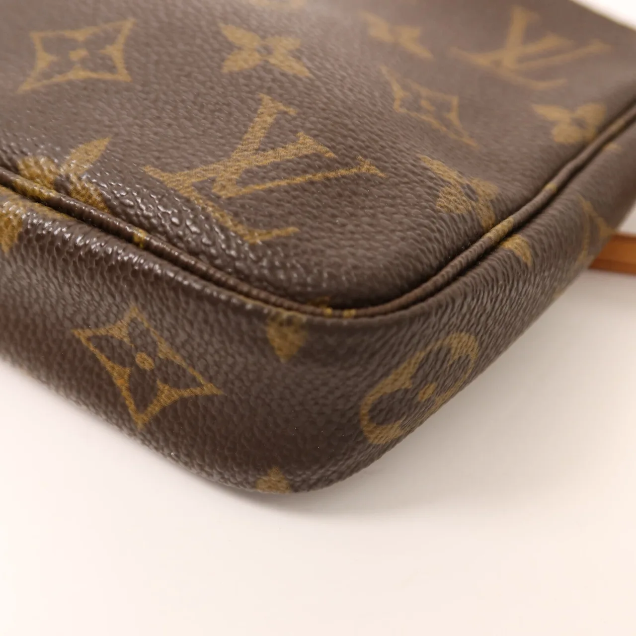LOUIS VUITTON Pochette Accessoires M51980 Bag Coated Canvas 棕色 / Brown Coated Canvas Rank B - Thumbnail 11