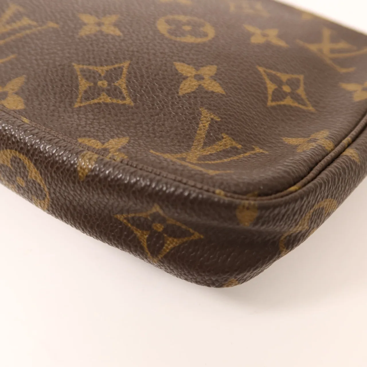 LOUIS VUITTON Pochette Accessoires M51980 Bag Coated Canvas 棕色 / Brown Coated Canvas Rank B - Thumbnail 13