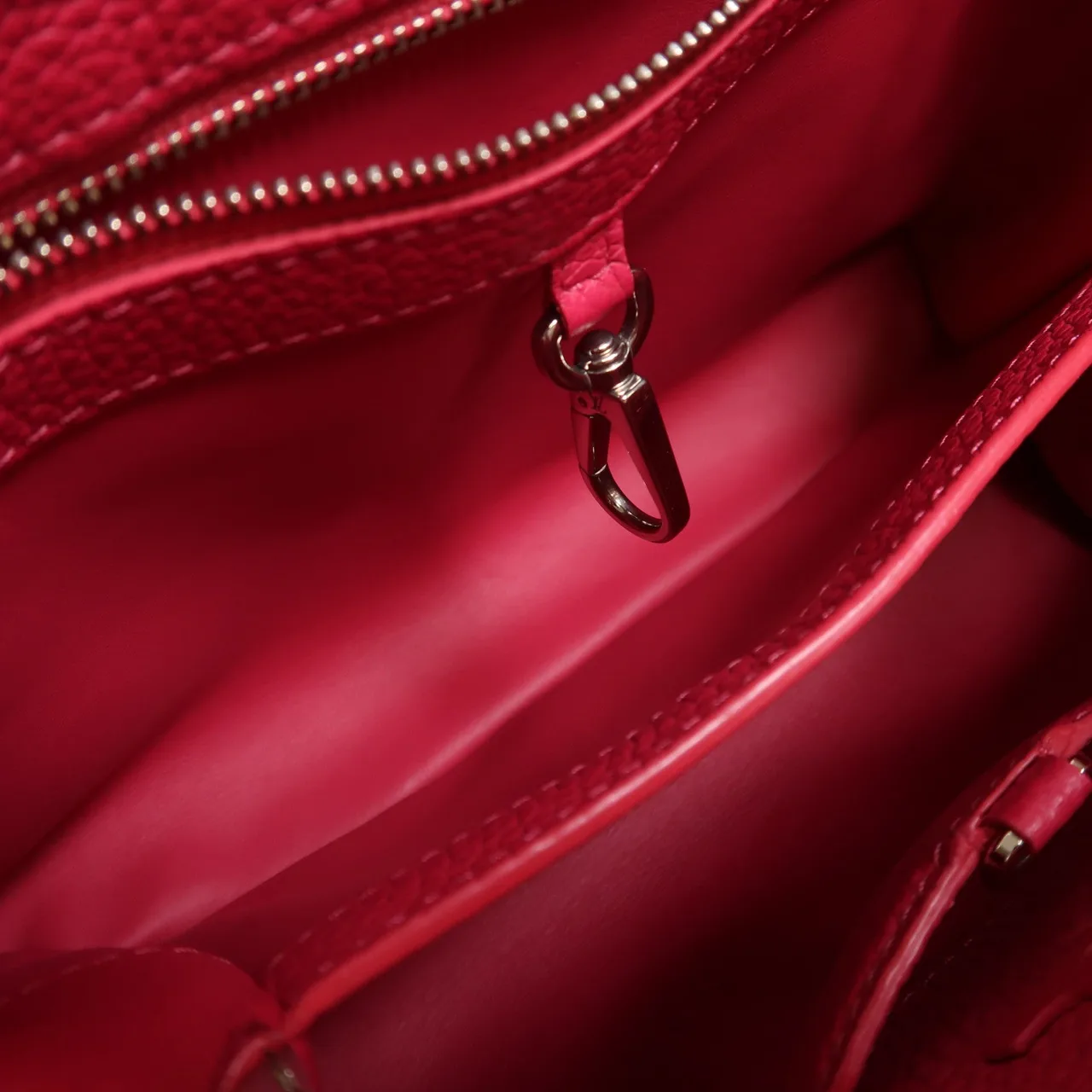 LOUIS VUITTON Capucines M90294 2-Way Bag Calfskin 粉色 / Pink Calfskin Rank A - Thumbnail 5