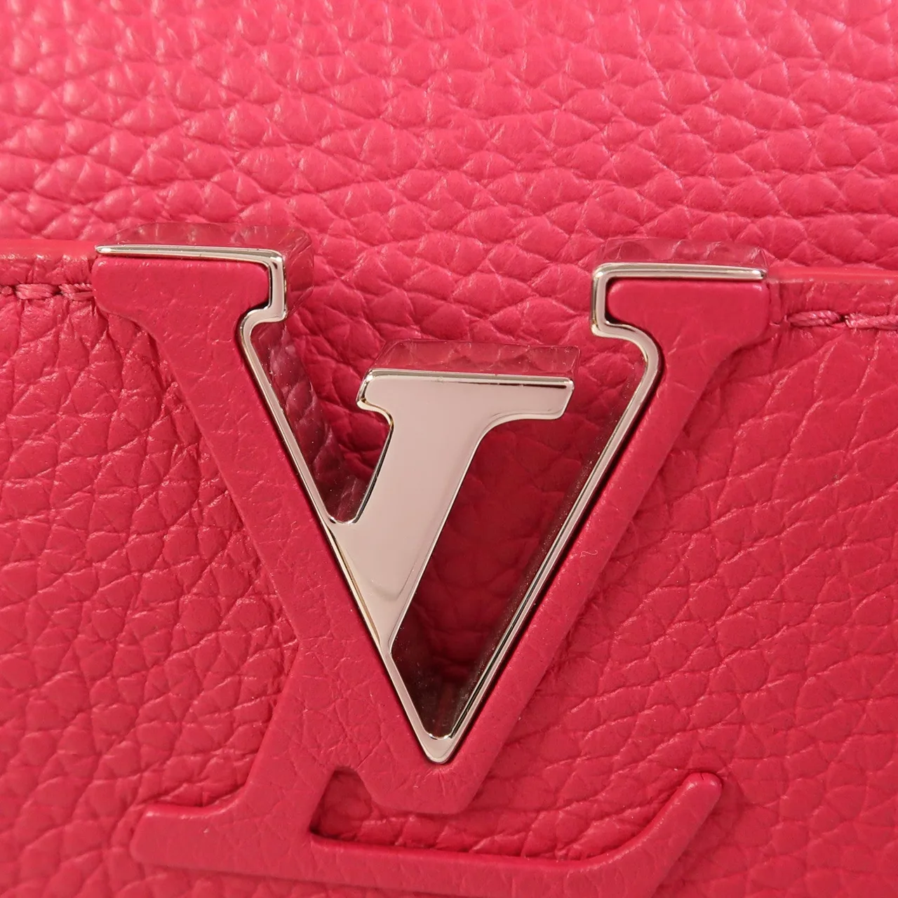 LOUIS VUITTON Capucines M90294 2-Way Bag Calfskin 粉色 / Pink Calfskin Rank A - Thumbnail 9