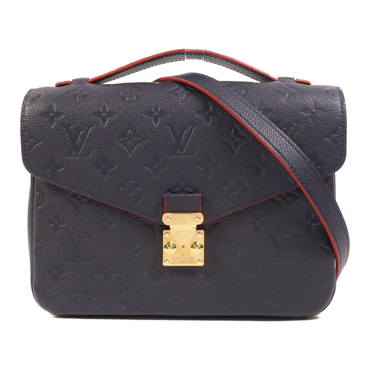 LOUIS VUITTON Pochette Metis M44071 2-Way Bag Calfskin 海軍藍 / Navy