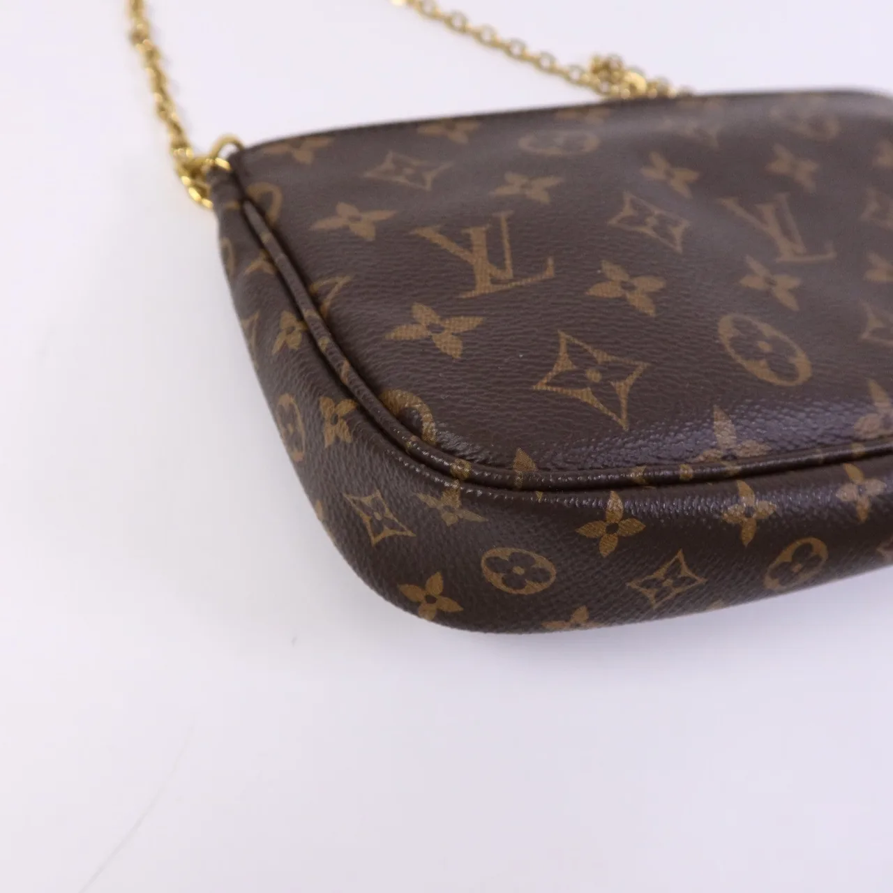 LOUIS VUITTON Multi Pochette M44840 2-Way Bag Coated Canvas 棕色 Coated Canvas Rank B - Thumbnail 8