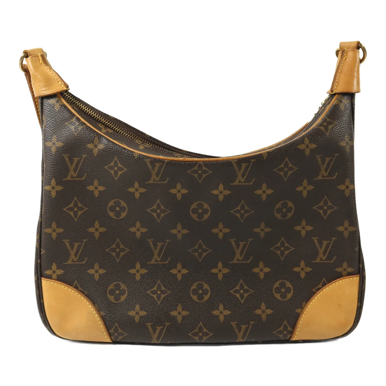 LOUIS VUITTON Boulogne M51265 Shoulder Bag Coated Canvas 棕色 Coated Canvas Rank B - Thumbnail 2