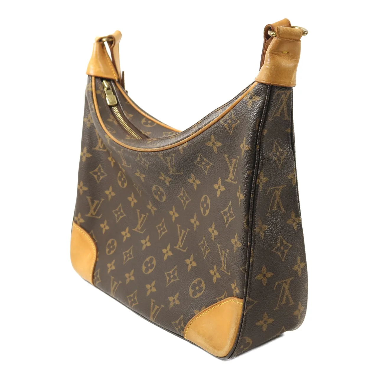 LOUIS VUITTON Boulogne M51265 Shoulder Bag Coated Canvas 棕色 Coated Canvas Rank B - Thumbnail 3