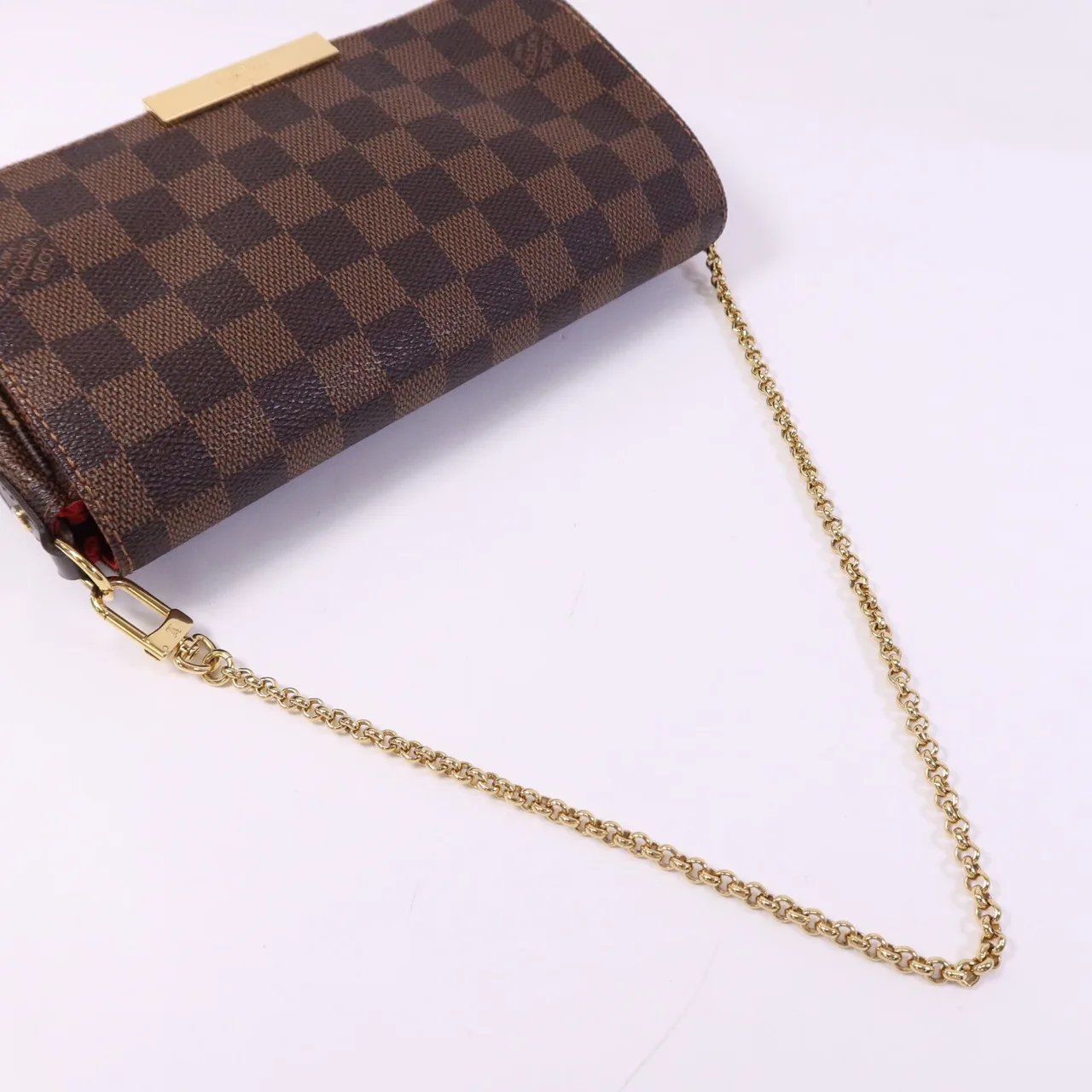 LOUIS VUITTON Favorite N41129 兩用包 塗層帆布 棕色 / Brown 塗層帆布 中古品B - 縮圖 9