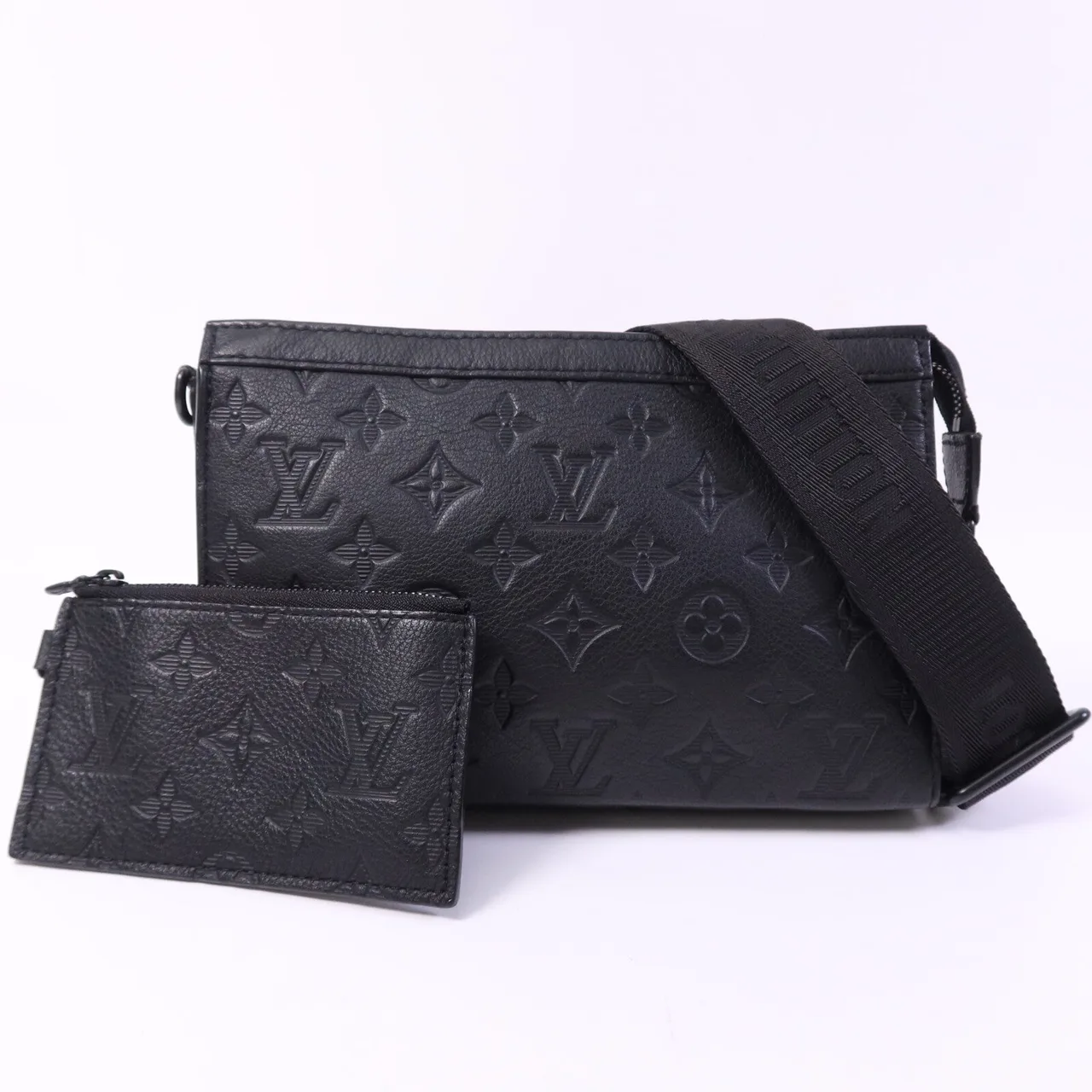 LOUIS VUITTON Gaston M81115 Shoulder Bag Leather 黑色 / Black Leather Rank B - Thumbnail 9