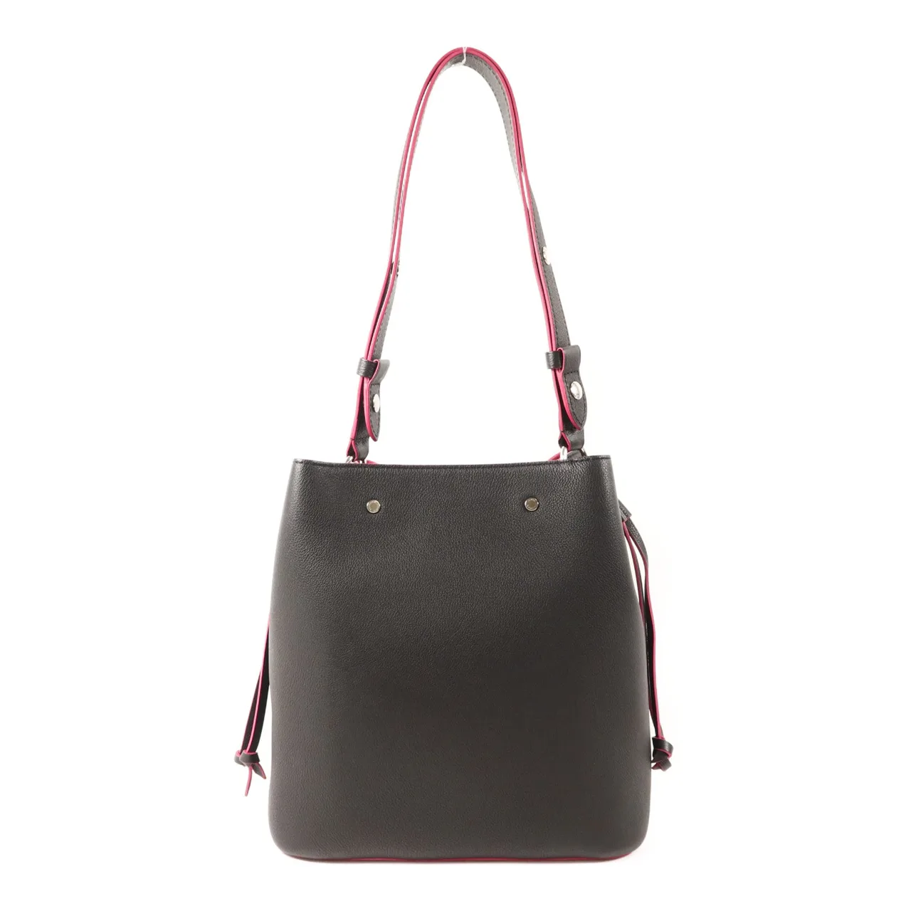 LOUIS VUITTON Lock Me M54677 Shoulder Bag Calfskin 黑色 / 粉色 / Black/Pink Calfskin Rank A - Thumbnail 2