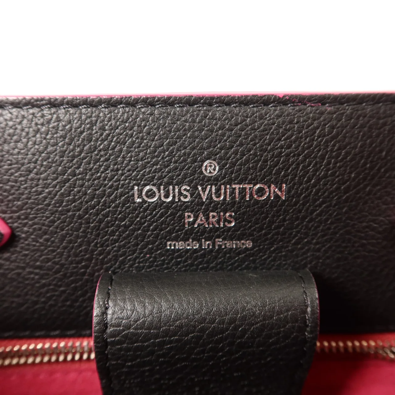 LOUIS VUITTON Lock Me M54677 Shoulder Bag Calfskin 黑色 / 粉色 / Black/Pink Calfskin Rank A - Thumbnail 6