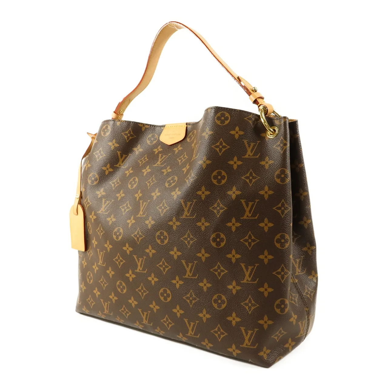 LOUIS VUITTON Graceful M43704 Shoulder Bag Coated Canvas 棕色 / Brown Coated Canvas Rank B - Thumbnail 3