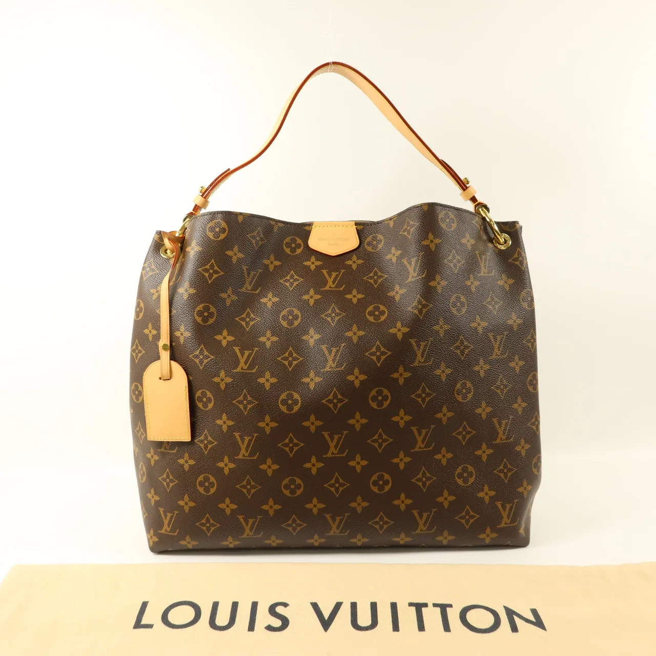 LOUIS VUITTON Graceful M43704 Shoulder Bag Coated Canvas 棕色 / Brown Coated Canvas Rank B - Thumbnail 9