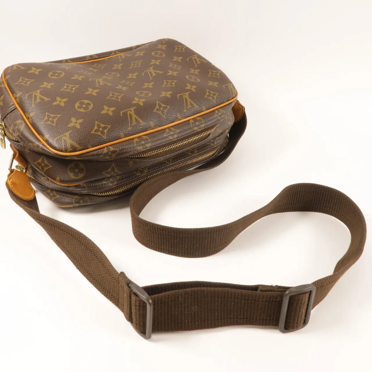 LOUIS VUITTON Reporter M45254 Shoulder Bag Coated Canvas 棕色 / Brown Coated Canvas Rank B - Thumbnail 8