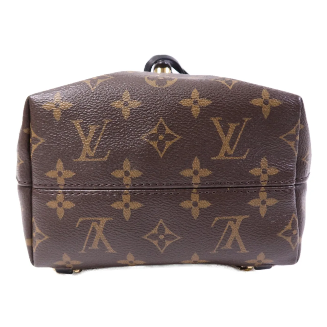 LOUIS VUITTON Montsouris M45516 Backpack Coated Canvas 棕色 / 黑色 Coated Canvas Rank B - Thumbnail 4