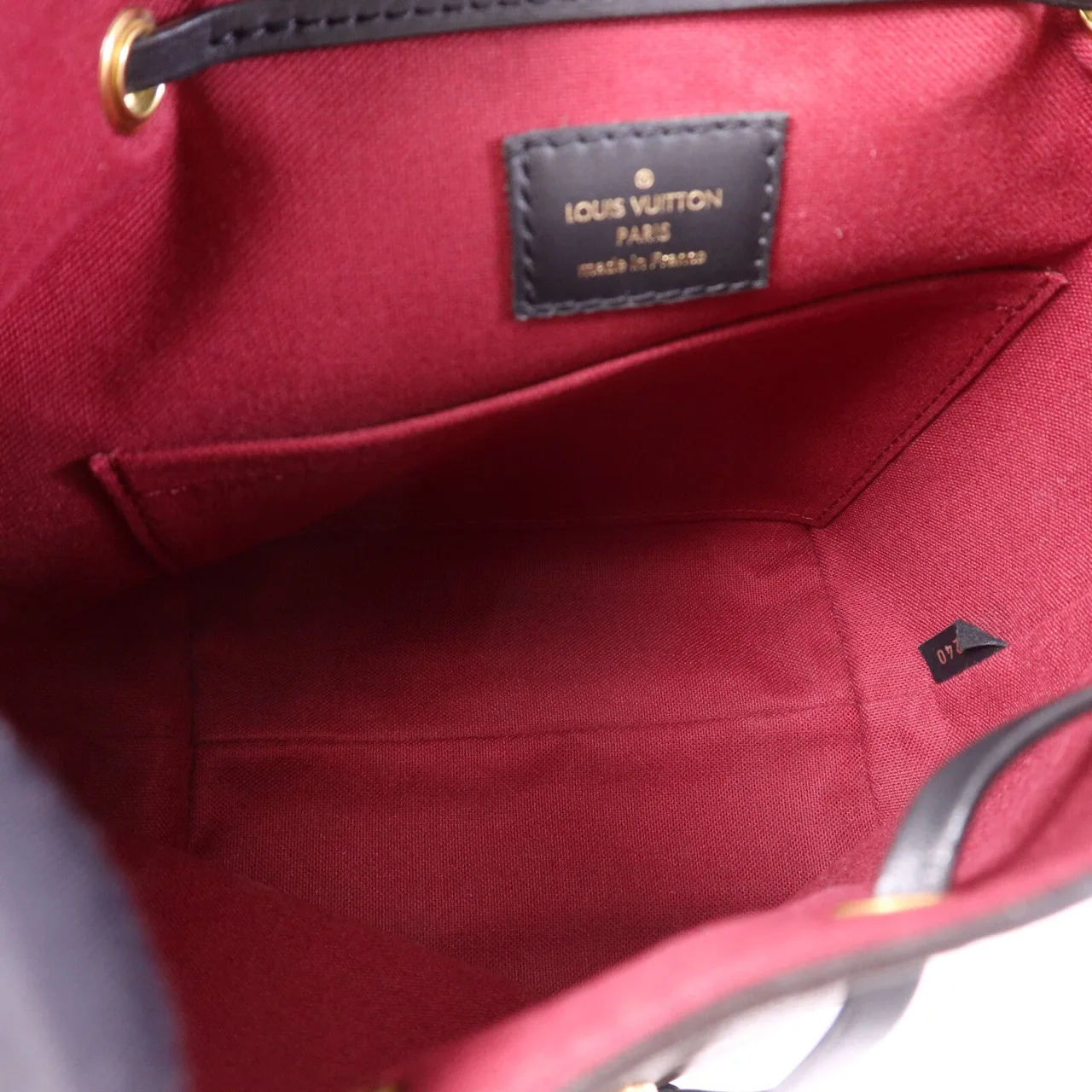 LOUIS VUITTON Montsouris M45516 Backpack Coated Canvas 棕色 / 黑色 Coated Canvas Rank B - Thumbnail 5