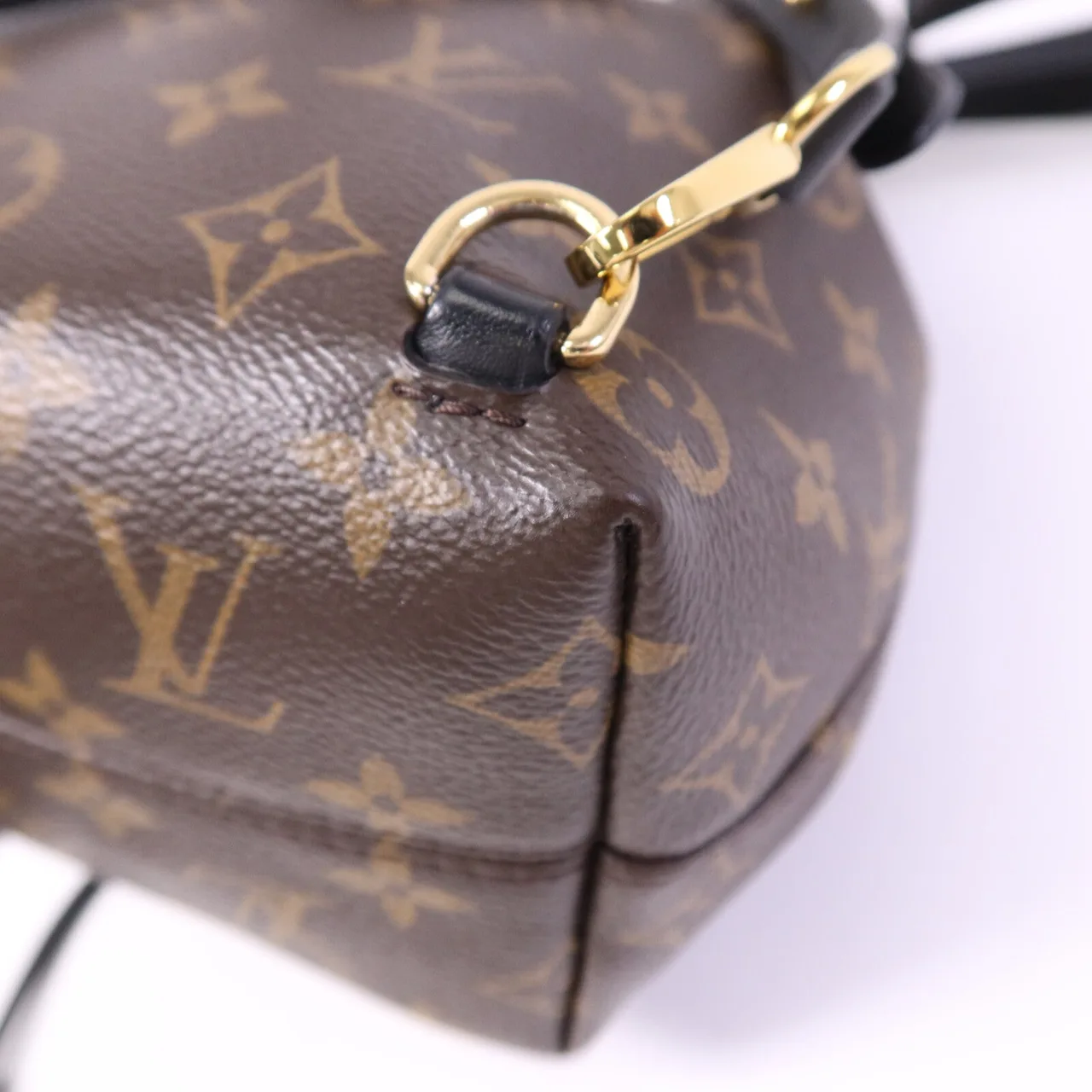 LOUIS VUITTON Montsouris M45516 Backpack Coated Canvas 棕色 / 黑色 Coated Canvas Rank B - Thumbnail 12