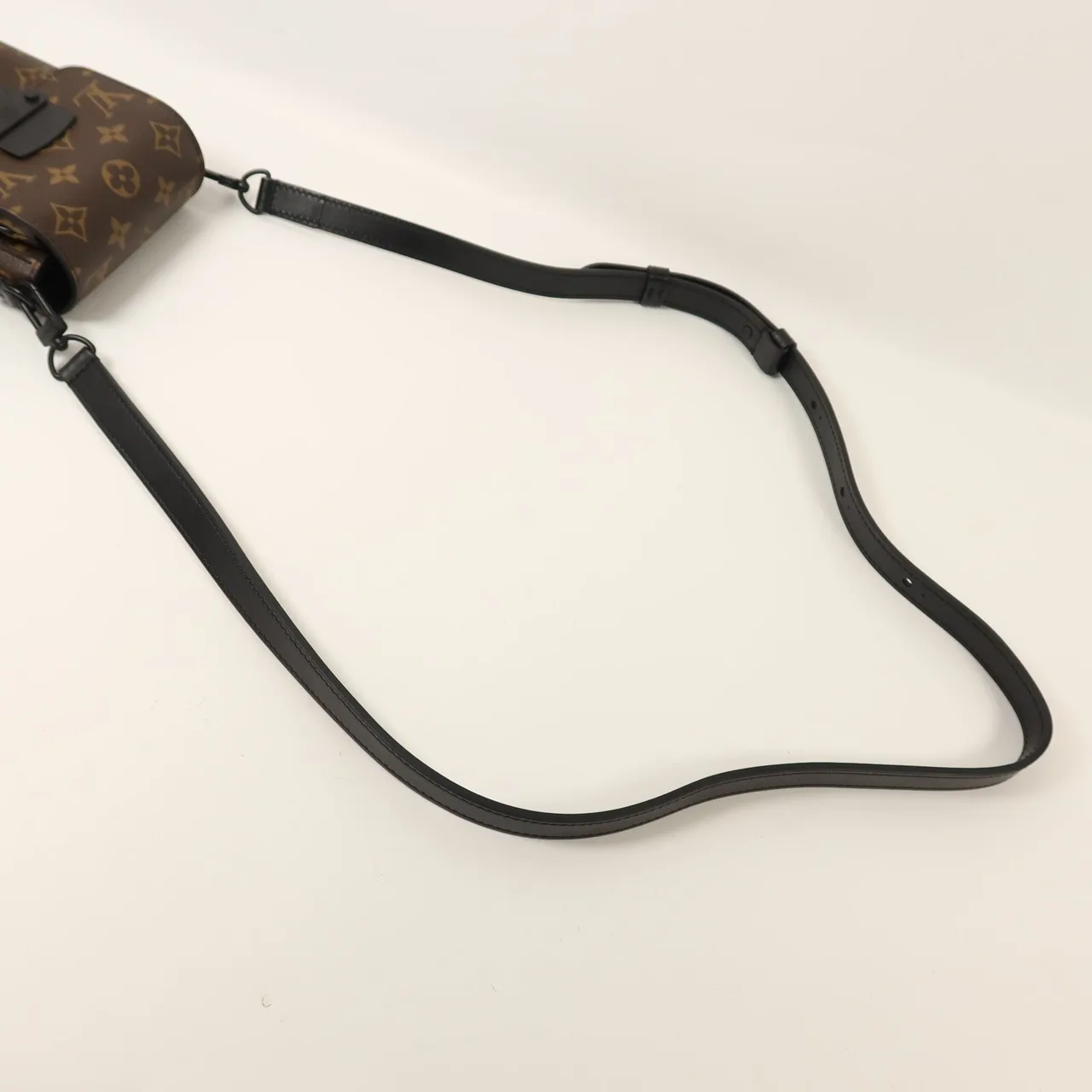 LOUIS VUITTON S-Lock M81522 Shoulder Bag Coated Canvas 棕色 / 黑色 / Black/Brown Coated Canvas Rank A - Thumbnail 7