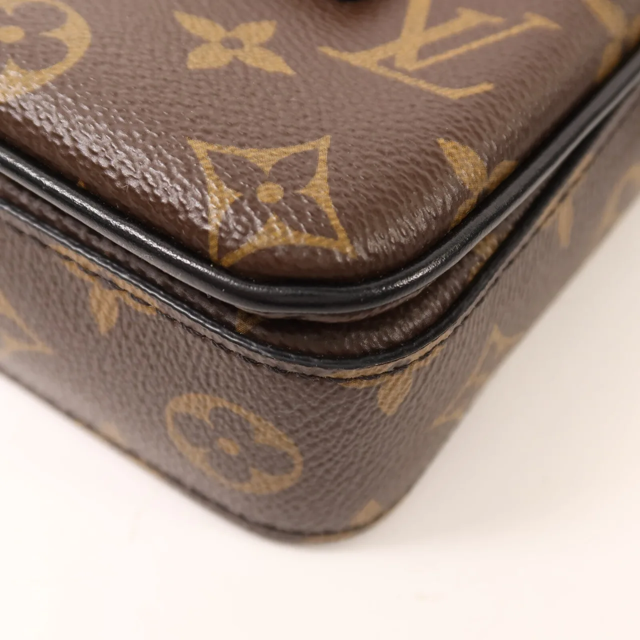 LOUIS VUITTON S-Lock M81522 Shoulder Bag Coated Canvas 棕色 / 黑色 / Black/Brown Coated Canvas Rank A - Thumbnail 10