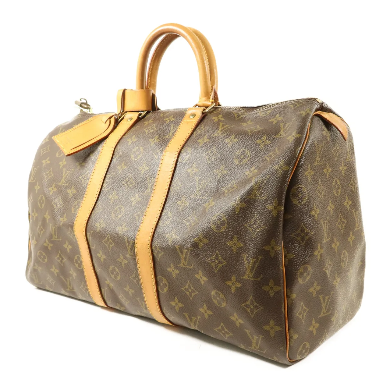 LOUIS VUITTON Keepall M41428 Boston Bag Coated Canvas 棕色 Coated Canvas Rank C - Thumbnail 3