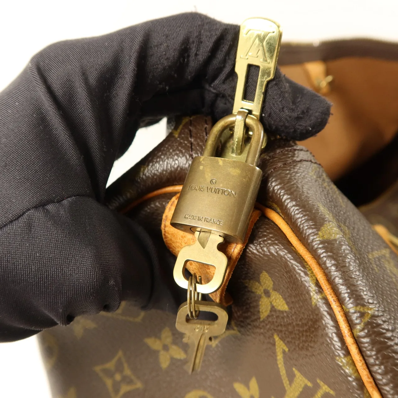 LOUIS VUITTON Keepall M41428 Boston Bag Coated Canvas 棕色 Coated Canvas Rank C - Thumbnail 10