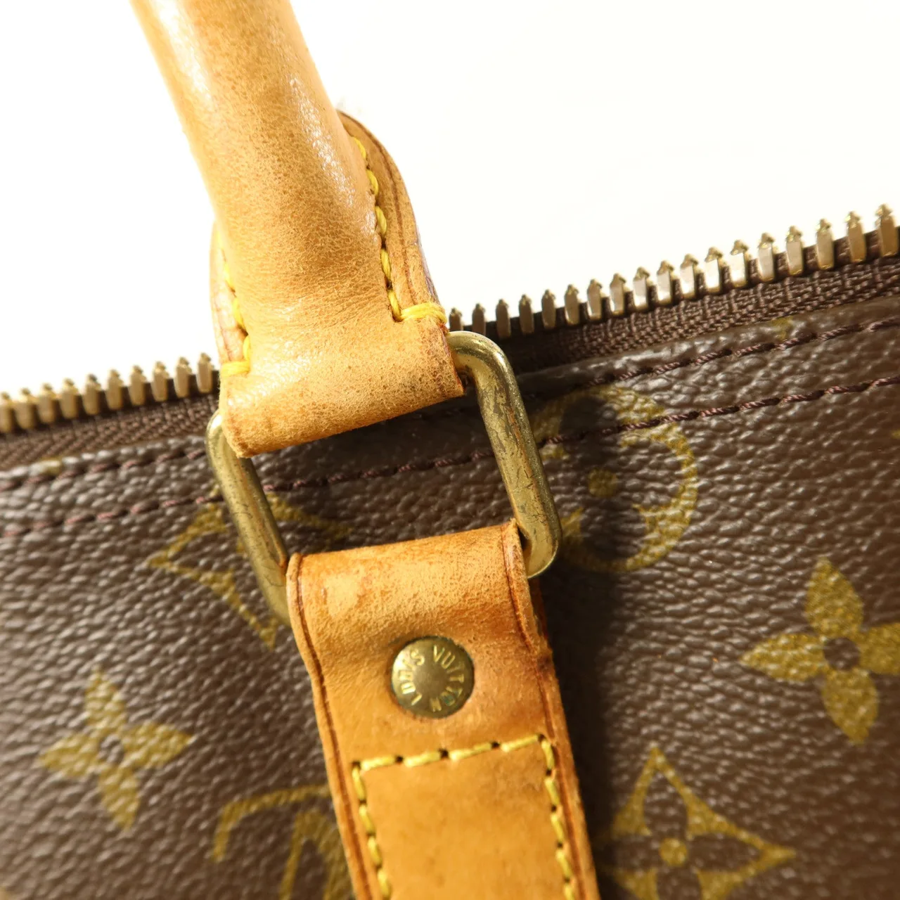 LOUIS VUITTON Keepall M41428 Boston Bag Coated Canvas 棕色 Coated Canvas Rank C - Thumbnail 12