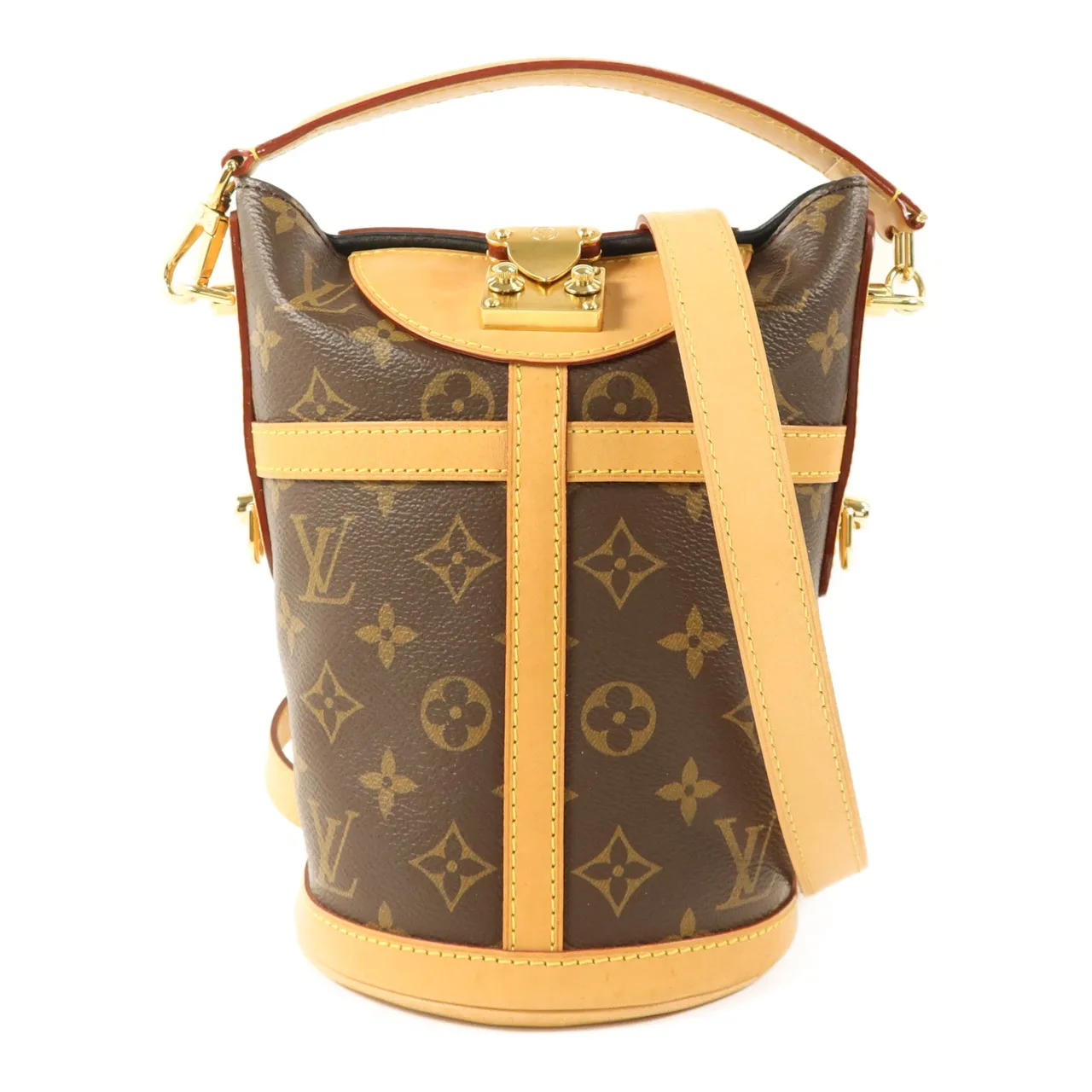LOUIS VUITTON Duffle M43587 兩用包 塗層帆布 棕色
