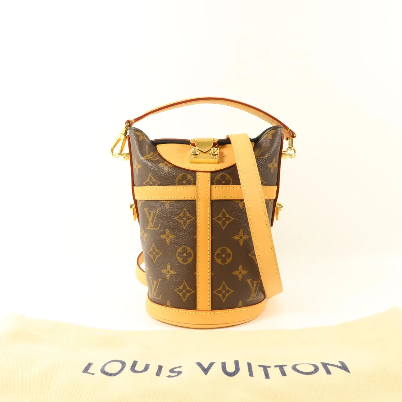 LOUIS VUITTON Duffle M43587 兩用包 塗層帆布 棕色 塗層帆布 中古品B - 縮圖 10