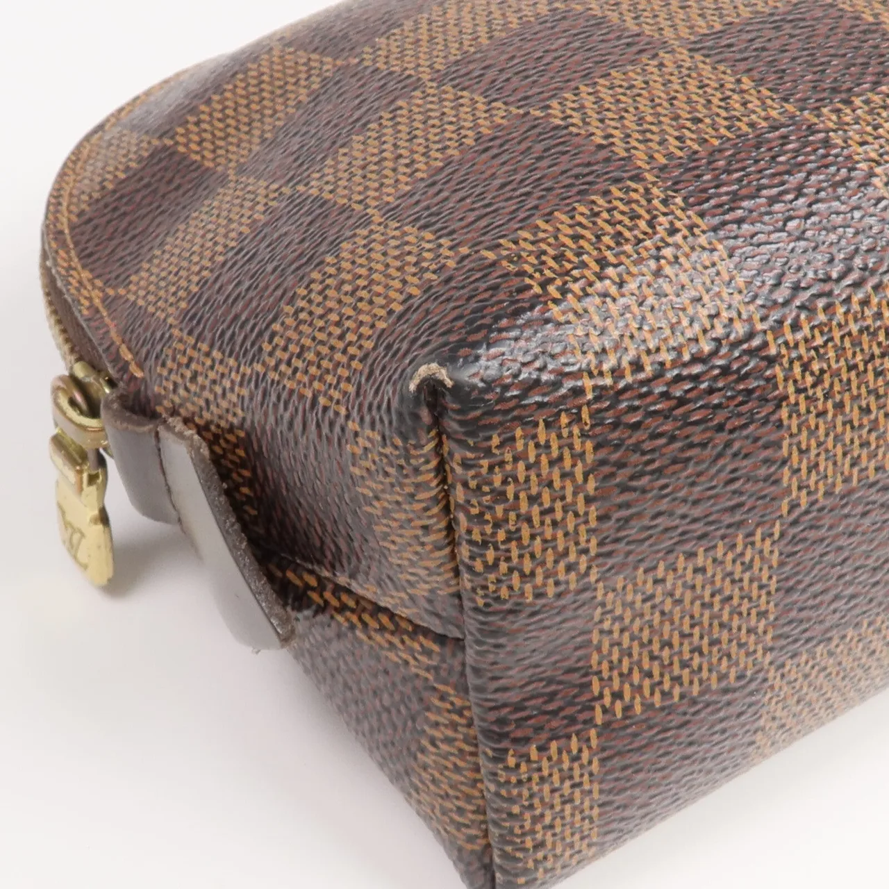 LOUIS VUITTON Cosmetic Pouch N47516 手拿包 塗層帆布 棕色 / Brown 塗層帆布 中古品B - 縮圖 7
