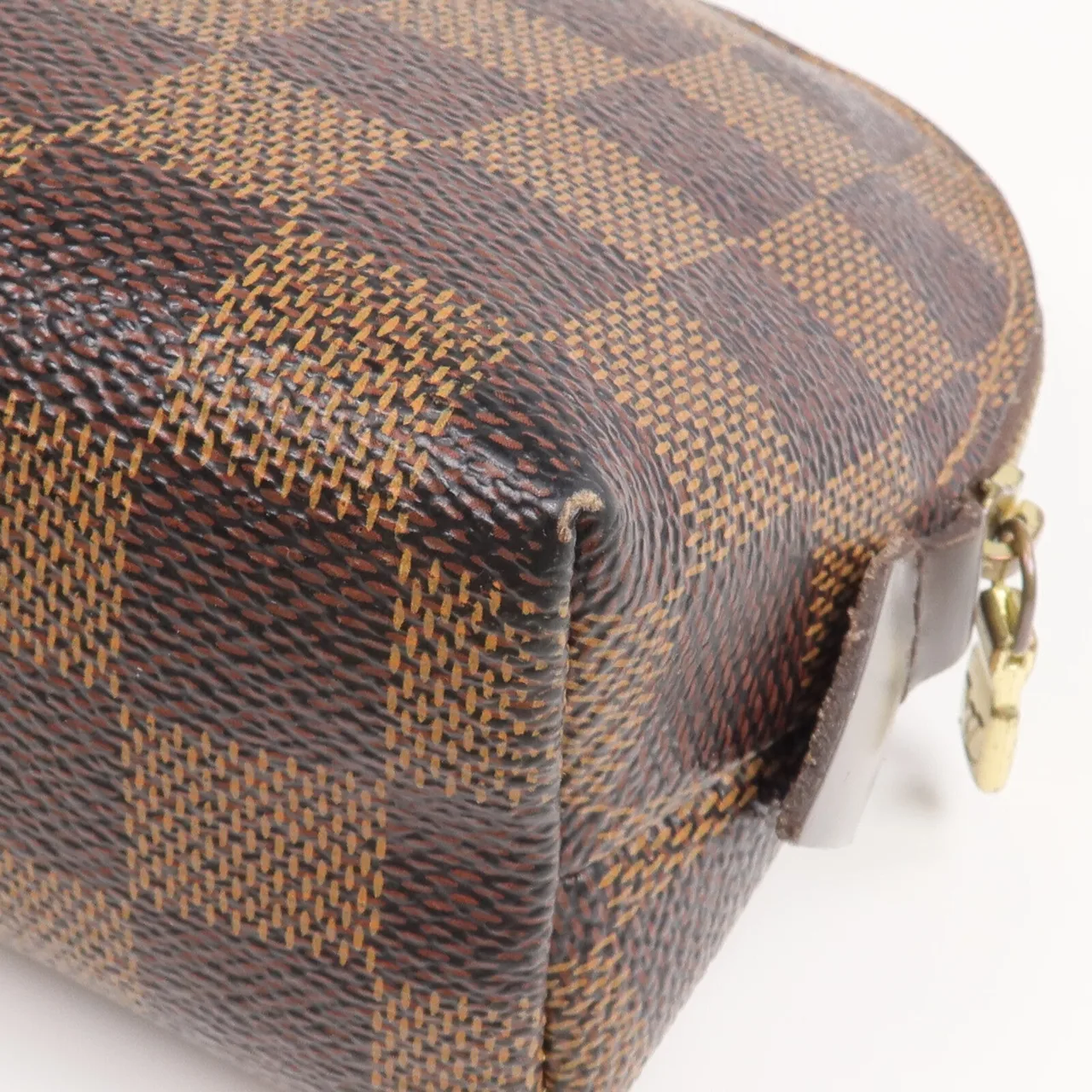 LOUIS VUITTON Cosmetic Pouch N47516 手拿包 塗層帆布 棕色 / Brown 塗層帆布 中古品B - 縮圖 8