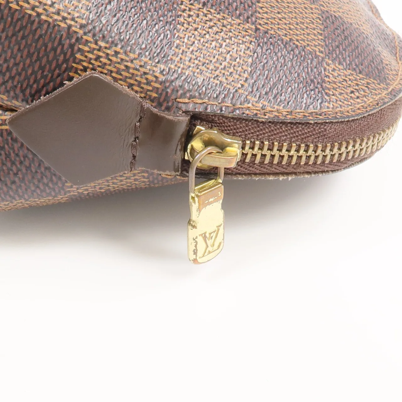 LOUIS VUITTON Cosmetic Pouch N47516 手拿包 塗層帆布 棕色 / Brown 塗層帆布 中古品B - 縮圖 10
