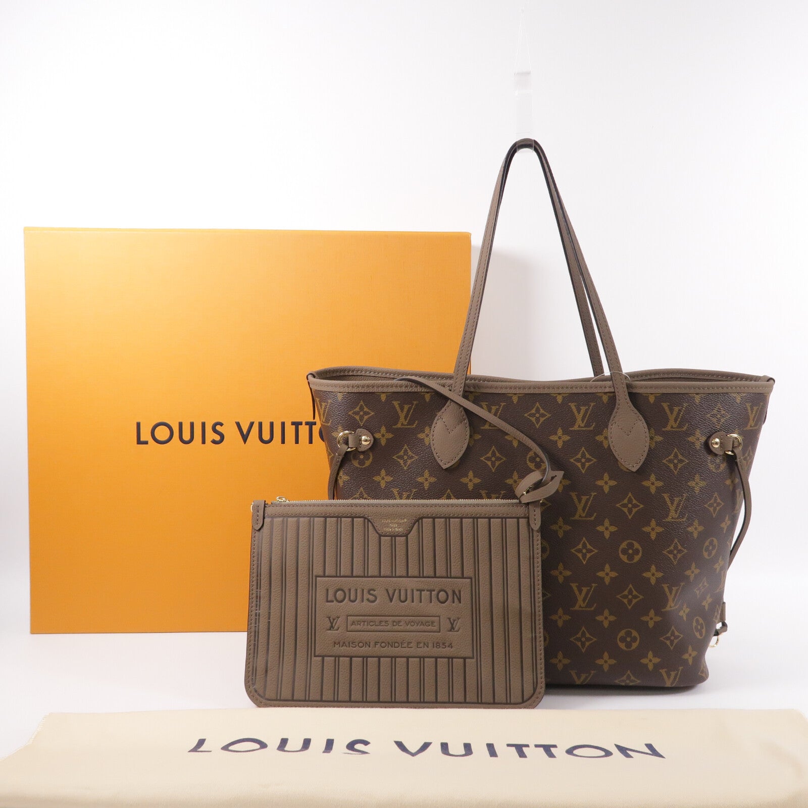 LOUIS VUITTON Neverfull M25664 Shoulder Bag Coated Canvas 9