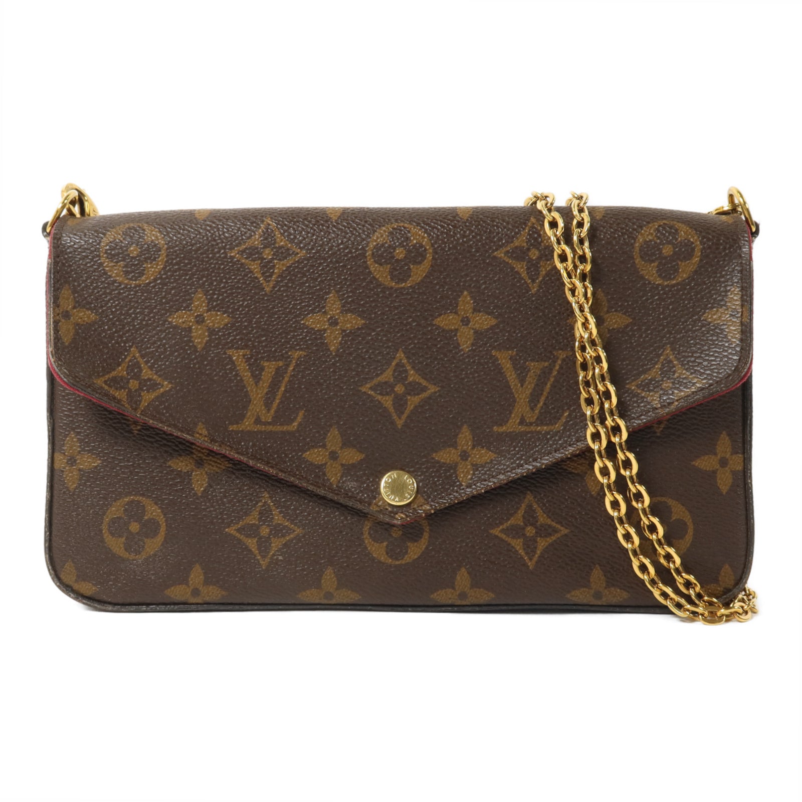 LOUIS VUITTON Felicie M61276 Shoulder Bag Coated Canvas