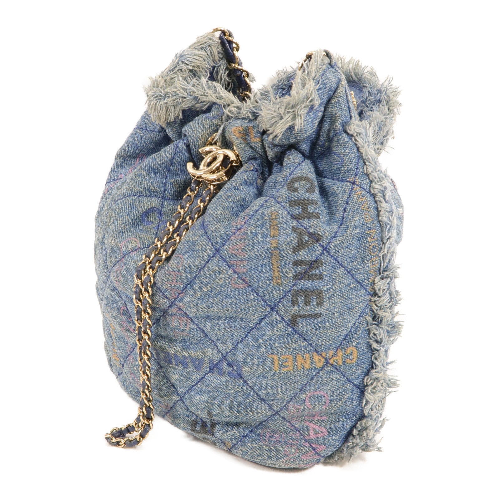 LOUIS VUITTON Bucket AS3027 肩背包 denim 3