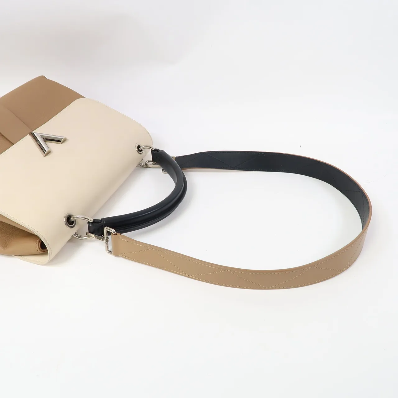 LOUIS VUITTON M42904 兩用包 牛皮 米色 牛皮 中古品B - 縮圖 8