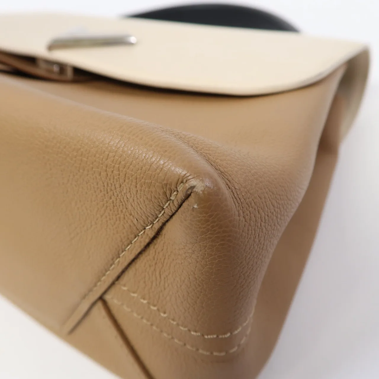 LOUIS VUITTON M42904 兩用包 牛皮 米色 牛皮 中古品B - 縮圖 9