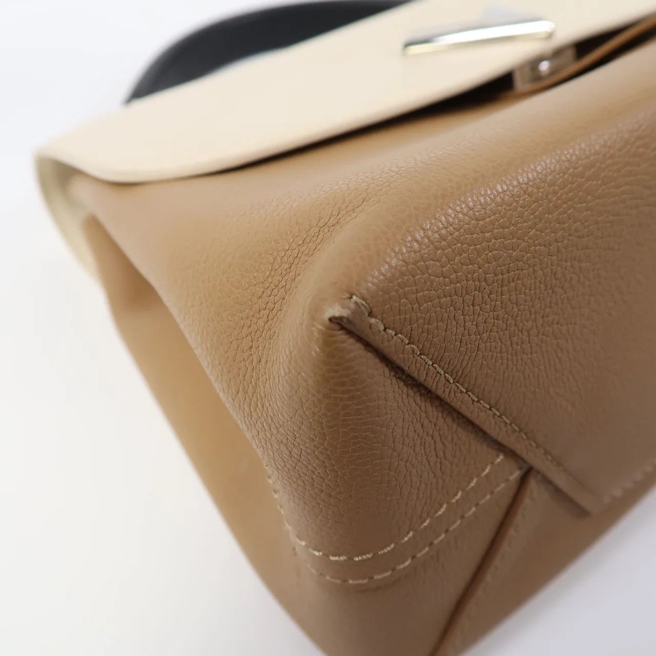 LOUIS VUITTON M42904 兩用包 牛皮 米色 牛皮 中古品B - 縮圖 10