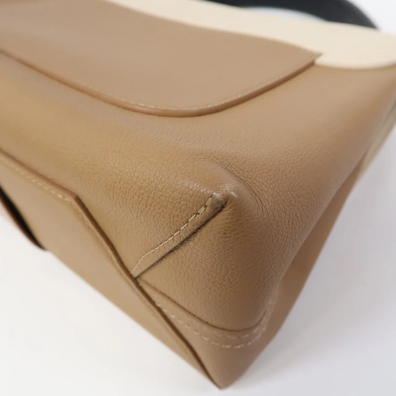 LOUIS VUITTON M42904 兩用包 牛皮 米色 牛皮 中古品B - 縮圖 11