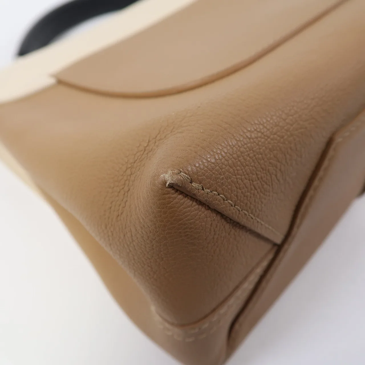 LOUIS VUITTON M42904 兩用包 牛皮 米色 牛皮 中古品B - 縮圖 12