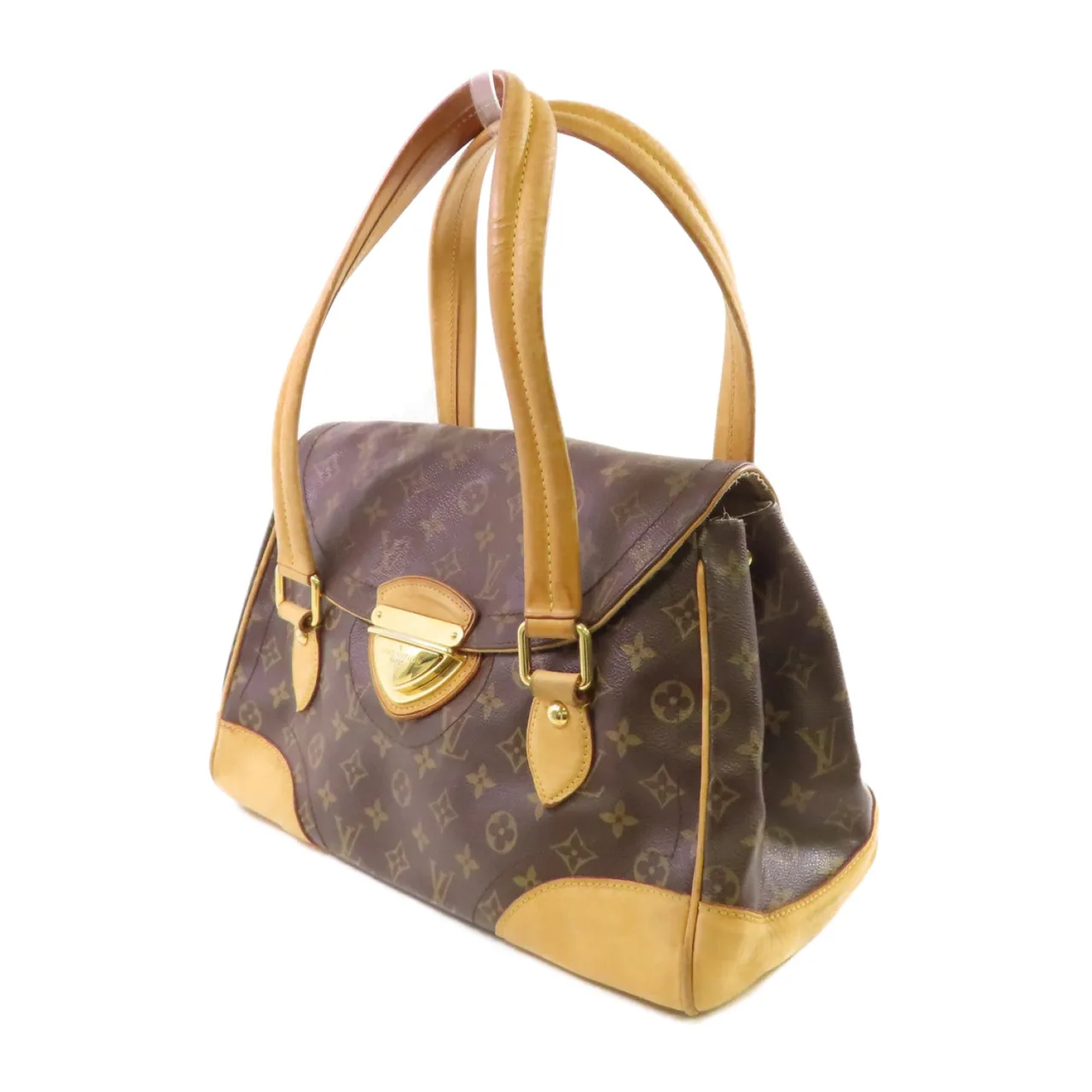 LOUIS VUITTON Beverly M40120 肩背包 塗層帆布 棕色 / Brown 塗層帆布 中古品C - 縮圖 3