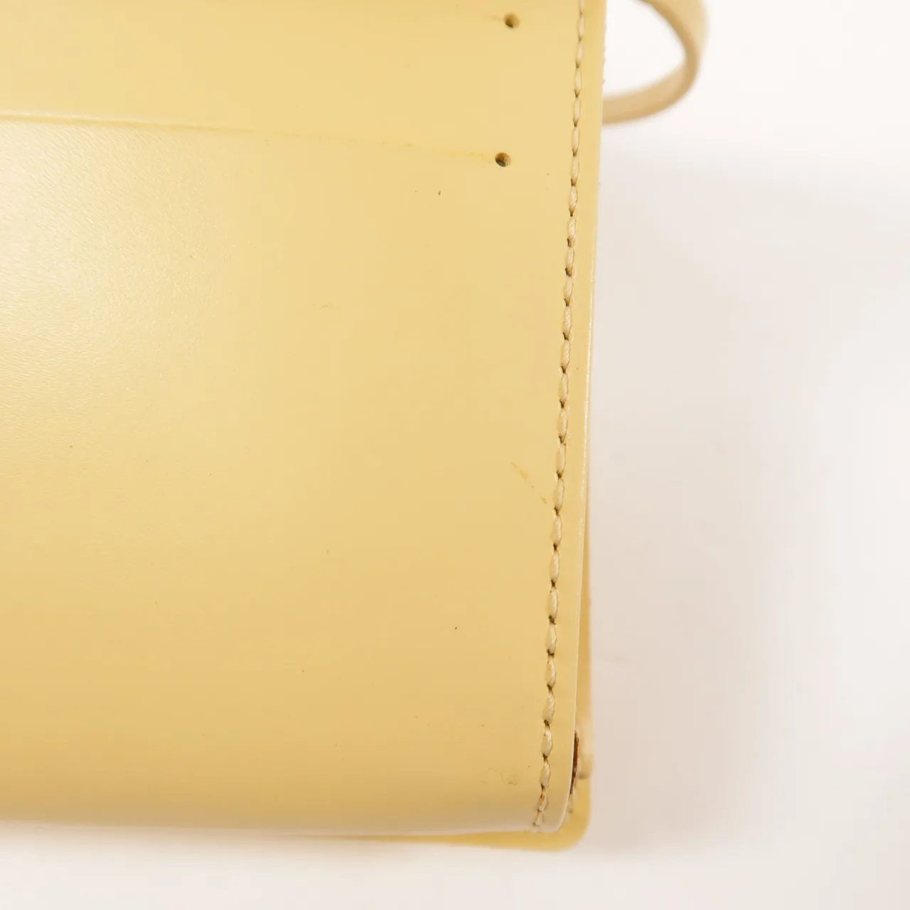 LOUIS VUITTON M5273A 肩背包 牛皮 黃色 / Vanille 牛皮 中古品B - 縮圖 8