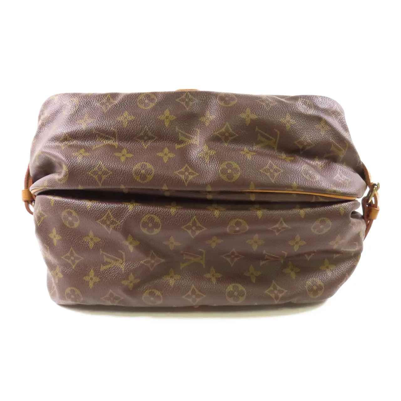 LOUIS VUITTON Saumur M42254 肩背包 塗層帆布 棕色 / Brown 塗層帆布 中古品B - 縮圖 4