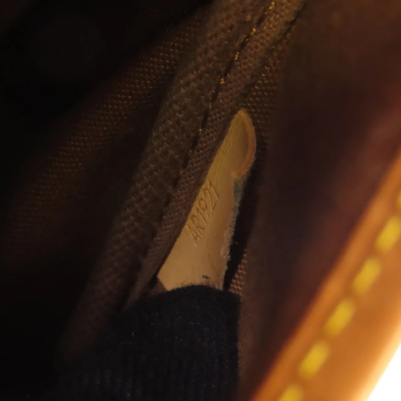 LOUIS VUITTON Saumur M42254 肩背包 塗層帆布 棕色 / Brown 塗層帆布 中古品B - 縮圖 9