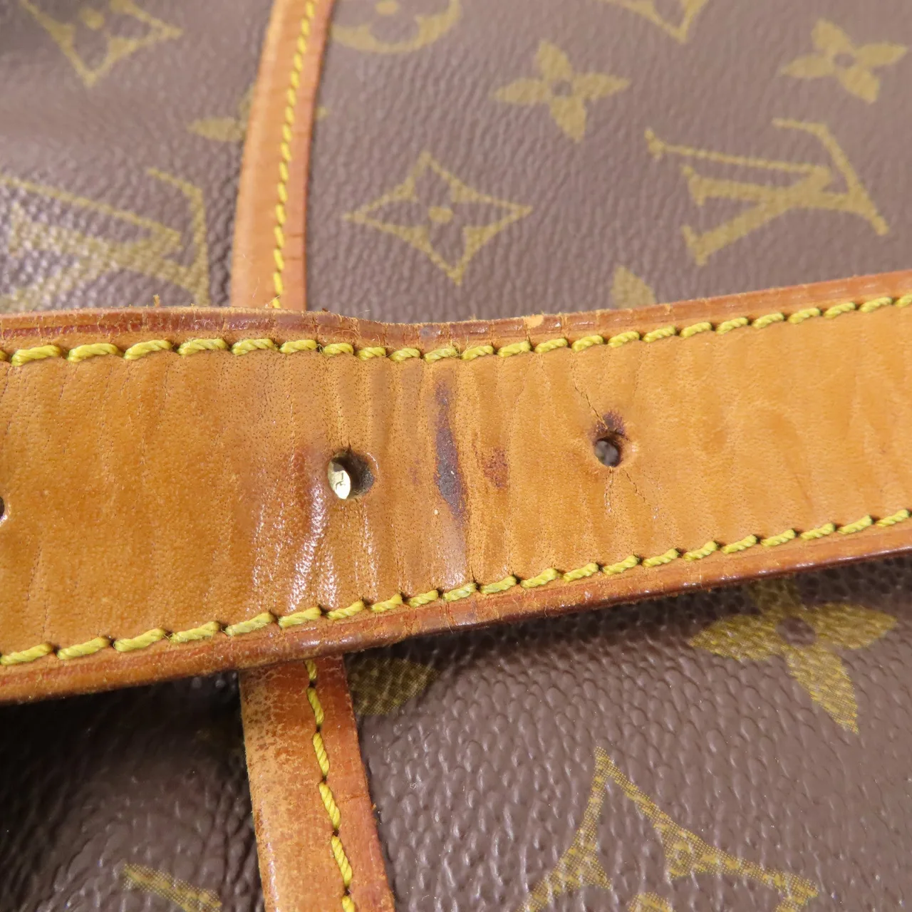 LOUIS VUITTON Saumur M42254 肩背包 塗層帆布 棕色 / Brown 塗層帆布 中古品B - 縮圖 16